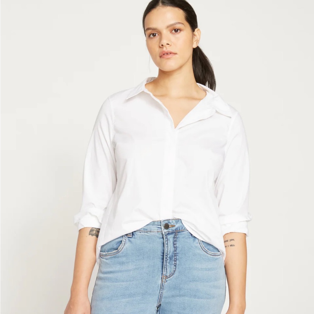 NWT Universal Standard Elle Poplin Shirt - Size S (14/16)